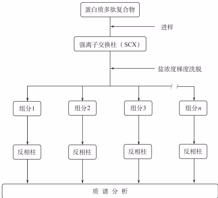 图 8-1 二维色谱 - 串联质谱分离细胞蛋白质