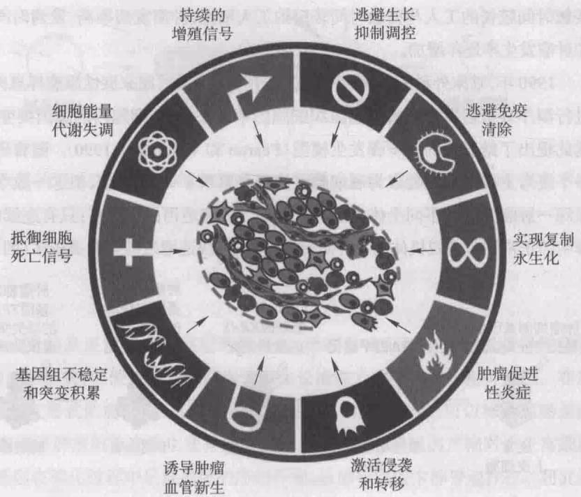 图 18-4 肿瘤的特征(引自 Hanahan 和 Weinberg, 2011)