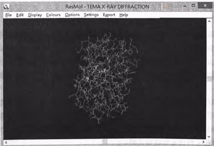 图7-6 RasMol运行窗口
